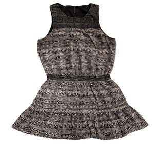 Joie Black and‎ Gray Sheath Mini Dress